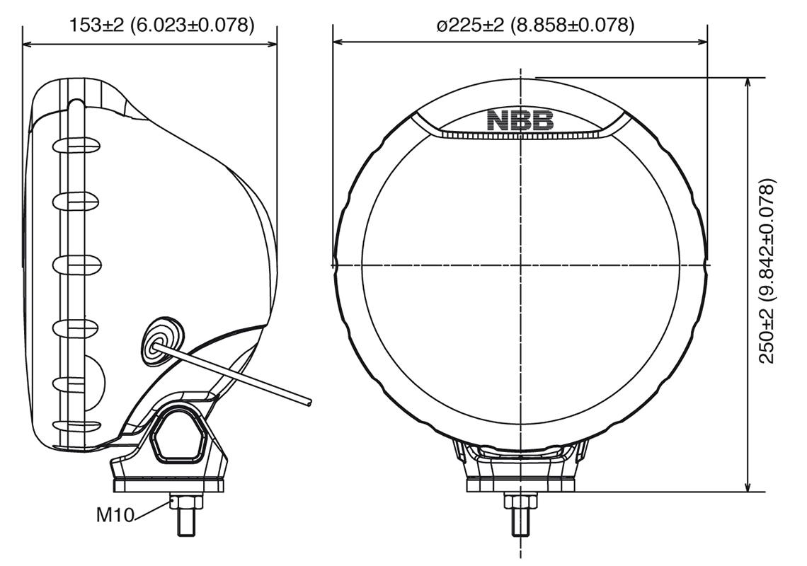 Auxiliary light HALOGEN 12/24V